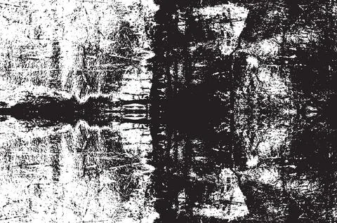 Grunge Black And White Vector Texture. Dark Dust Overlay Distress Background Stock Illustration