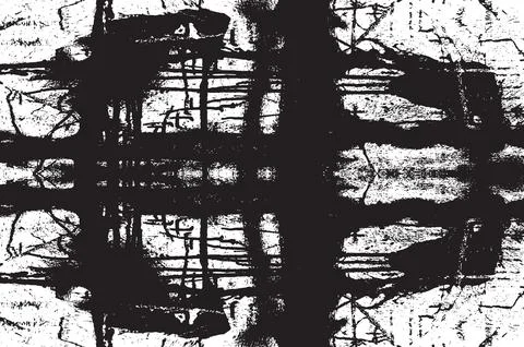 Grunge Black And White Vector Texture. Dark Dust Overlay Distress Background Illustrazione stock