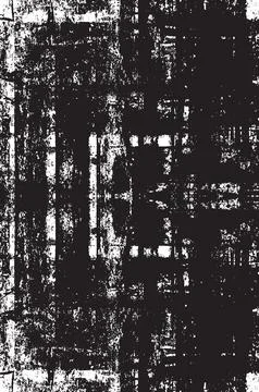 Grunge Black And White Vector Texture. Dark Dust Overlay Distress Background Stock Illustration