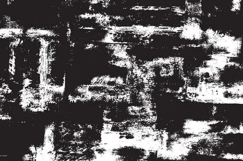 Grunge Black And White Vector Texture. Dark Dust Overlay Distress Background Stock Illustration