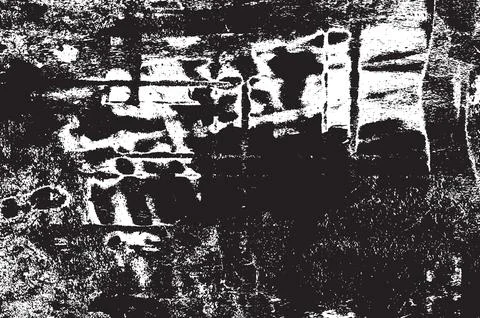 Grunge Black And White Vector Texture. Dark Dust Overlay Distress Background Illustrazione stock