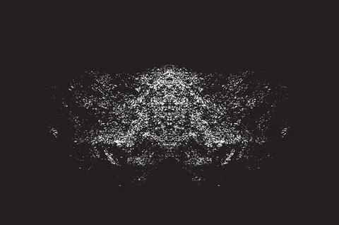 Grunge Black And White Vector Texture. Dark Dust Overlay Distress Background Illustrazione stock