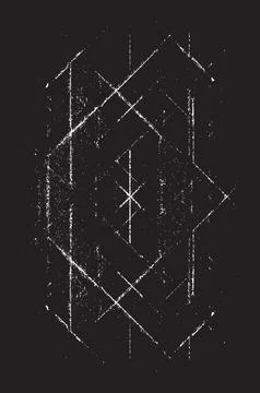 Grunge Black And White Vector Texture. Dark Dust Overlay Distress Background Stock Illustration