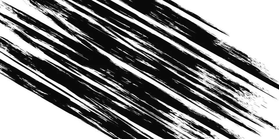 Grunge black diagonal texture torn stripes. Vector background Stock Illustration