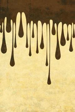 Grunge black dripping background Stock Illustration