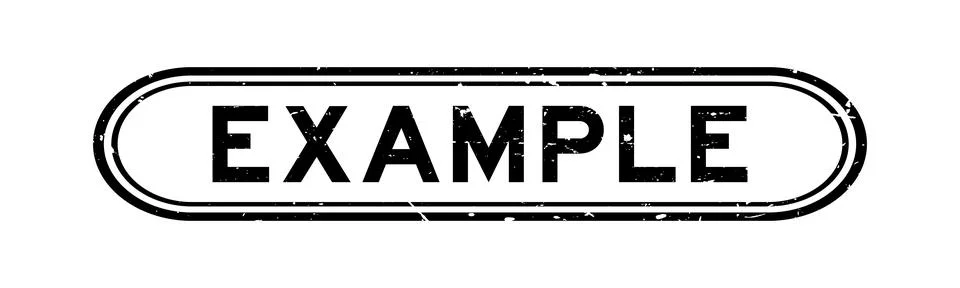 Grunge black example word rubber seal stamp on white background 库存插图