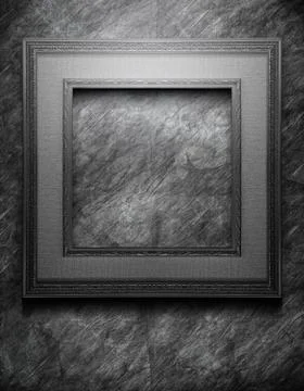Grunge black frame Stock Illustration