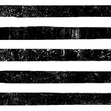 Grunge black pattern line seamless rough vector paint horizontal art. Grunge Illustrazione stock