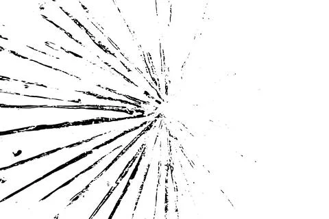 Grunge black texture in ray shape on white background (Vector). Use for decor Stock Illustration