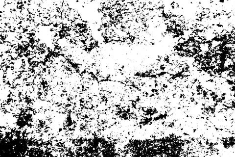 Grunge black texture on white background (Vector). Use for decoration, aging  Illustrazione stock