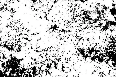 Grunge black texture on white background (Vector). Use for decoration, aging  Illustrazione stock