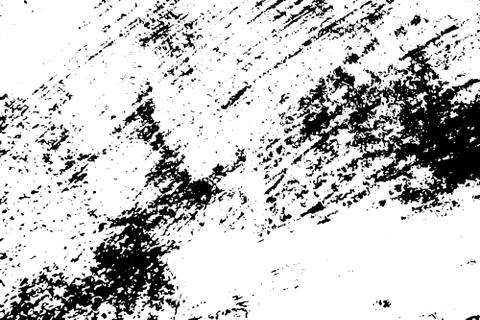 Grunge black texture on white background (Vector). Use for decoration, aging  Illustrazione stock