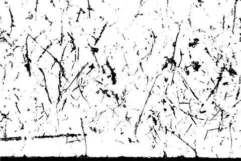 Grunge black texture on white background (Vector). Use for decoration, aging  Stock Illustration