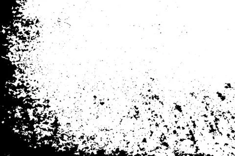 Grunge black texture on white background (Vector). Use for decoration, aging  스톡 일러스트