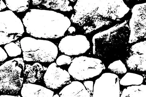 Grunge black texture on white background (Vector). Use for decoration, aging  Stock Illustration