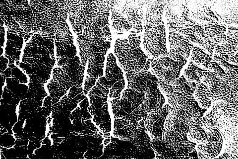 Grunge black texture on white background (Vector). Use for decoration, aging  Stock Illustration