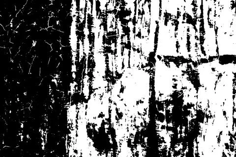 Grunge black texture on white background (Vector). Use for decoration, agin.. Stock Illustration