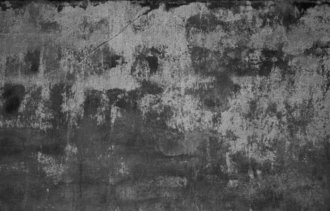 Grunge black wall Stock Photos