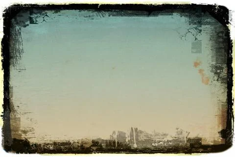 Grunge blue abstract background Stock Illustration