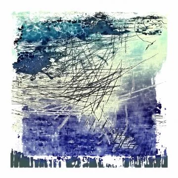 Grunge blue abstract texture background Stock Illustration