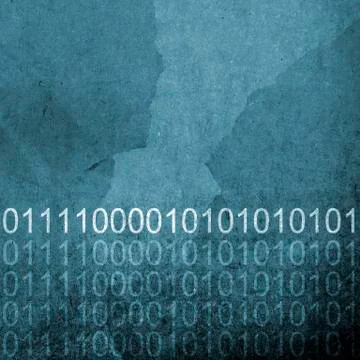 Grunge blue binary code background 스톡 사진