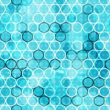 Grunge blue circle seamless Stock Illustration