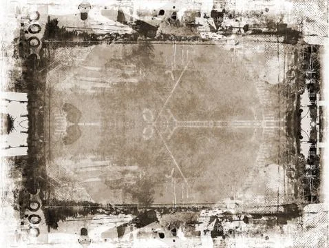 Grunge border and background Stock Illustration