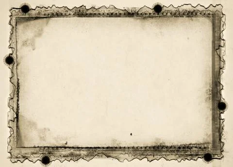 Grunge border and background Stock Illustration