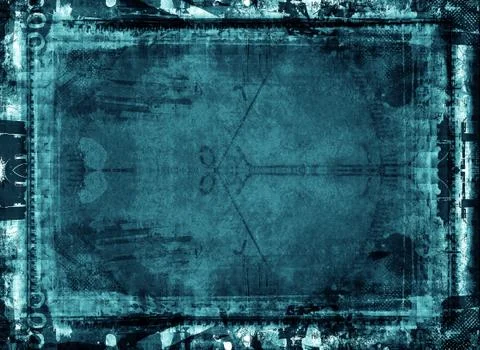 Grunge border and background Stock Illustration