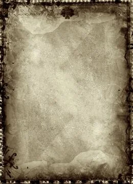 Grunge border and background Stock Illustration