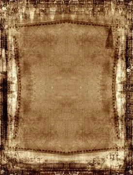 Grunge border and background Stock Illustration