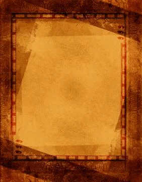 Grunge border and background Stock Illustration