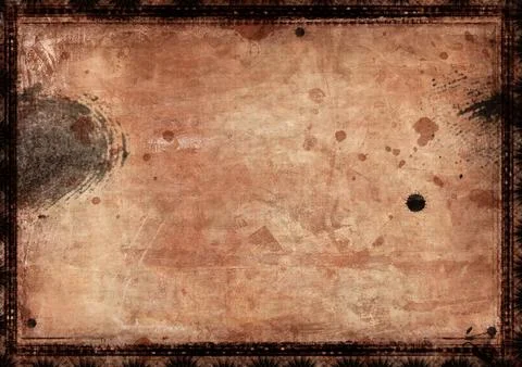 Grunge border and  background Stock Illustration