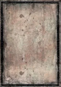 Grunge border and background Stock Illustration
