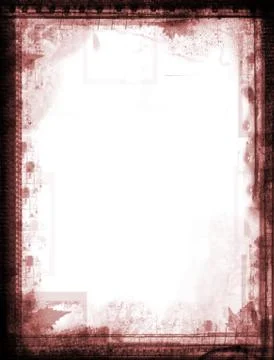 Grunge border and background Stock Illustration