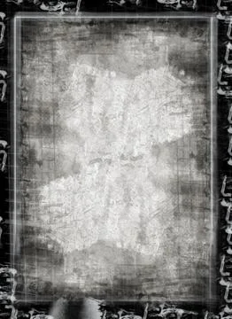 Grunge border and  background Stock Illustration