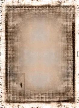 Grunge border and background Illustrazione stock