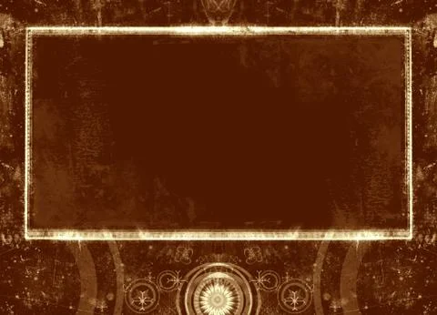 Grunge border and background Stock Illustration