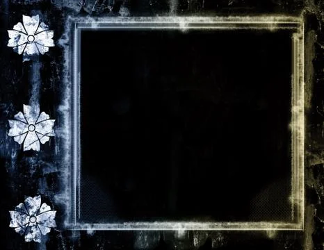 Grunge border and background Stock Illustration