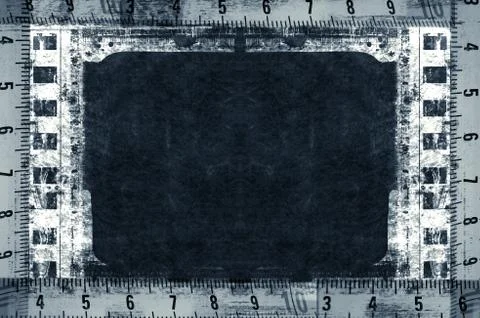 Grunge border and background Illustrazione stock
