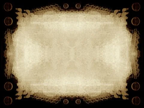 Grunge border and background Illustrazione stock