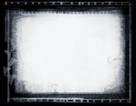 Grunge border and background Illustrazione stock