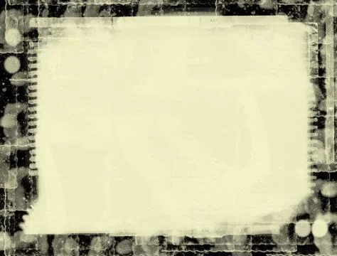 Grunge border and background Stock Illustration