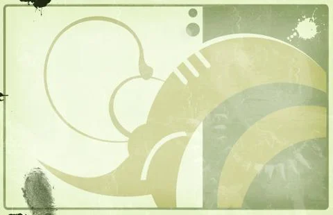 Grunge border and background Stock Illustration