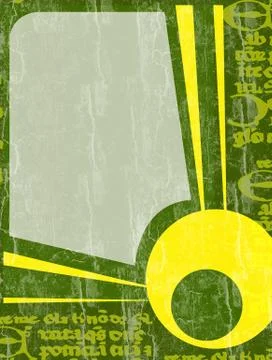 Grunge border and background Stock Illustration