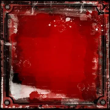 Grunge border and background Stock Illustration