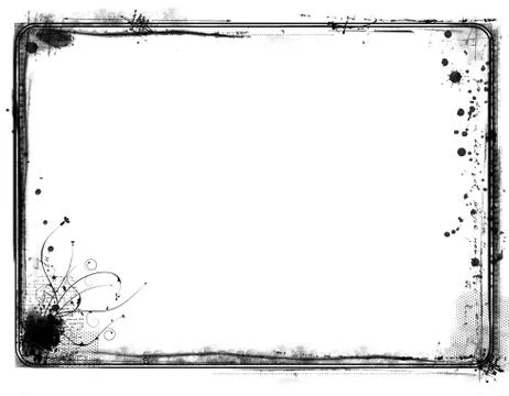 Grunge border and background Stock Illustration