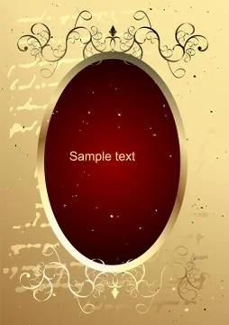 Grunge border and background Stock Illustration
