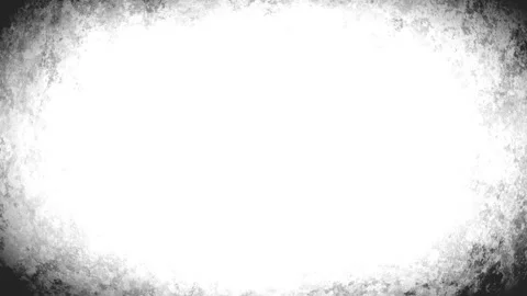 Grunge border expanding on white background, perfect for photo frames or video Stock Footage 305827270