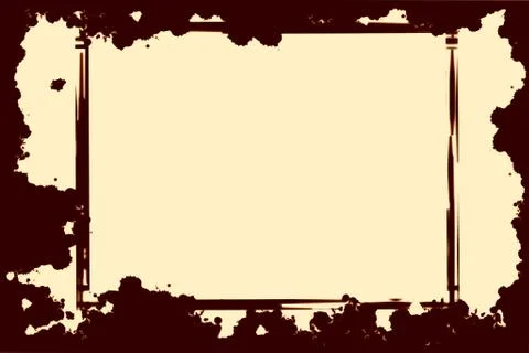 Grunge border frame Stock Illustration